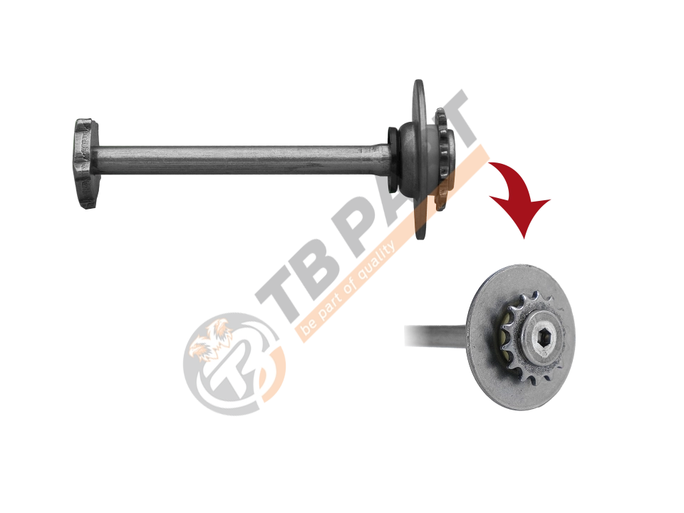 Caliper Adjusting Shaft (without Spring)