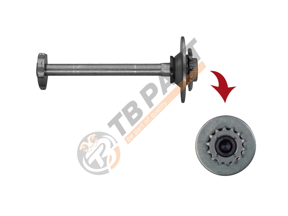 Caliper Adjusting Shaft (without Spring)