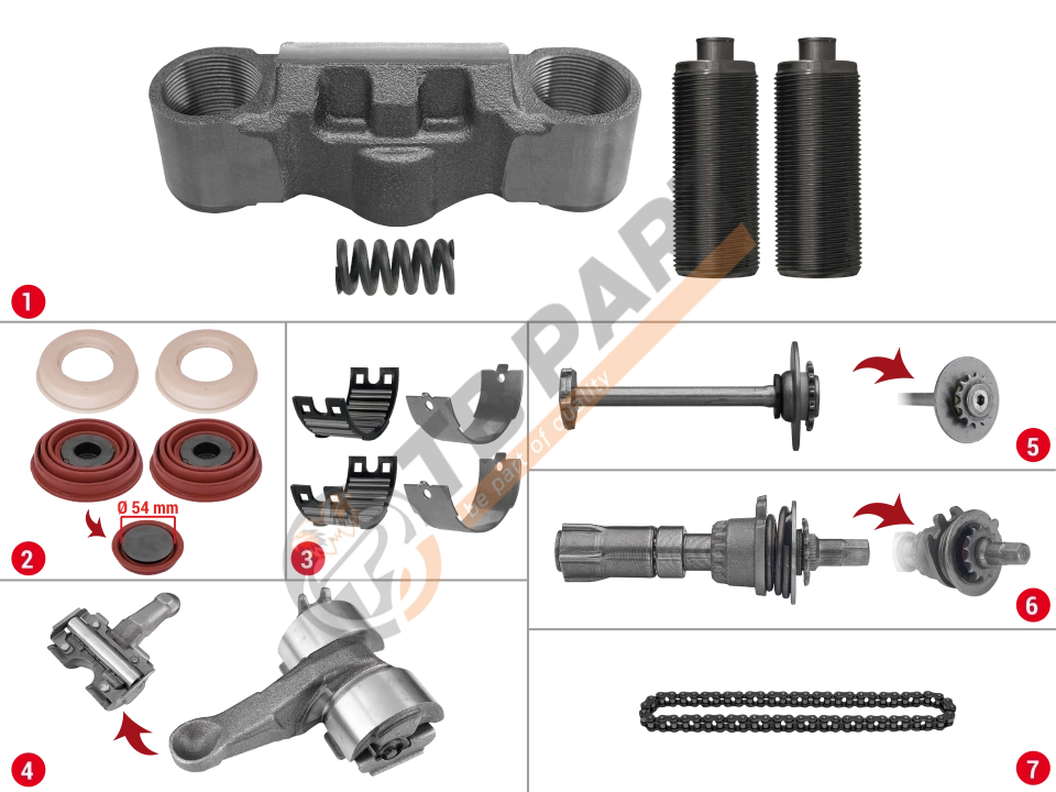 Caliper Complete Mechanism Repair Kit