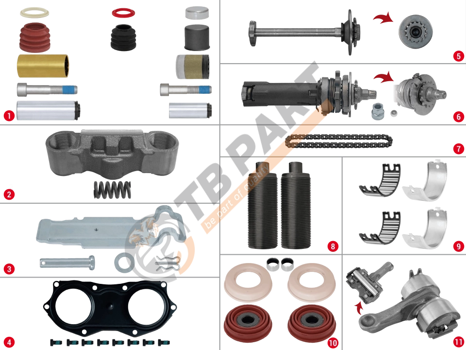 Caliper Complete Repair Set ( Scania )