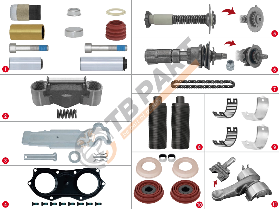 Caliper Complete Repair Set ( MAN )