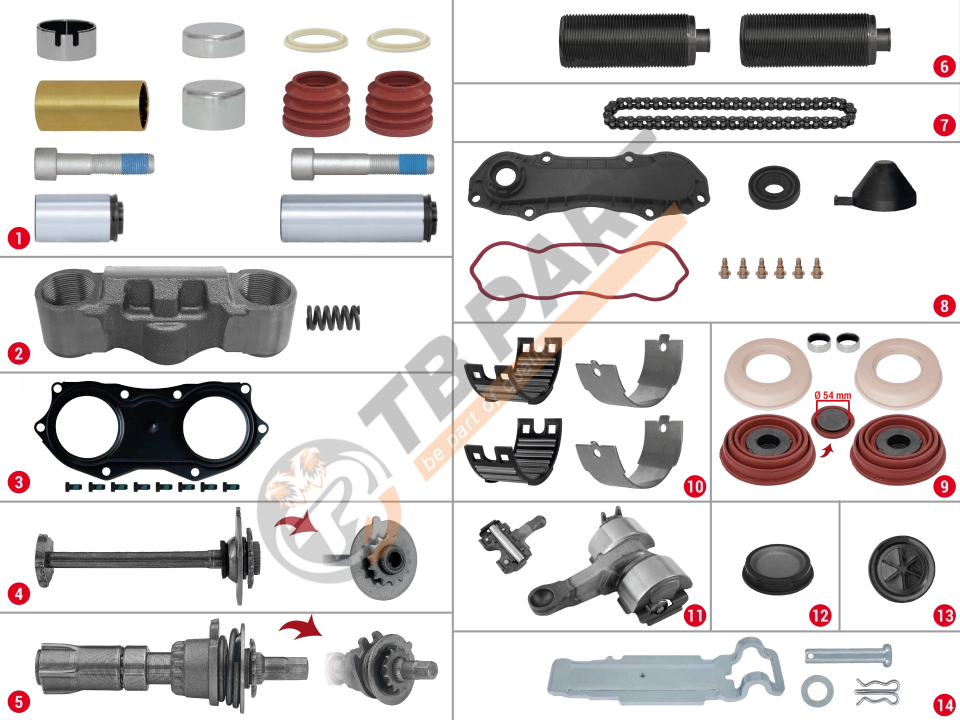 Caliper Complete Repair Set ( ST7000 )