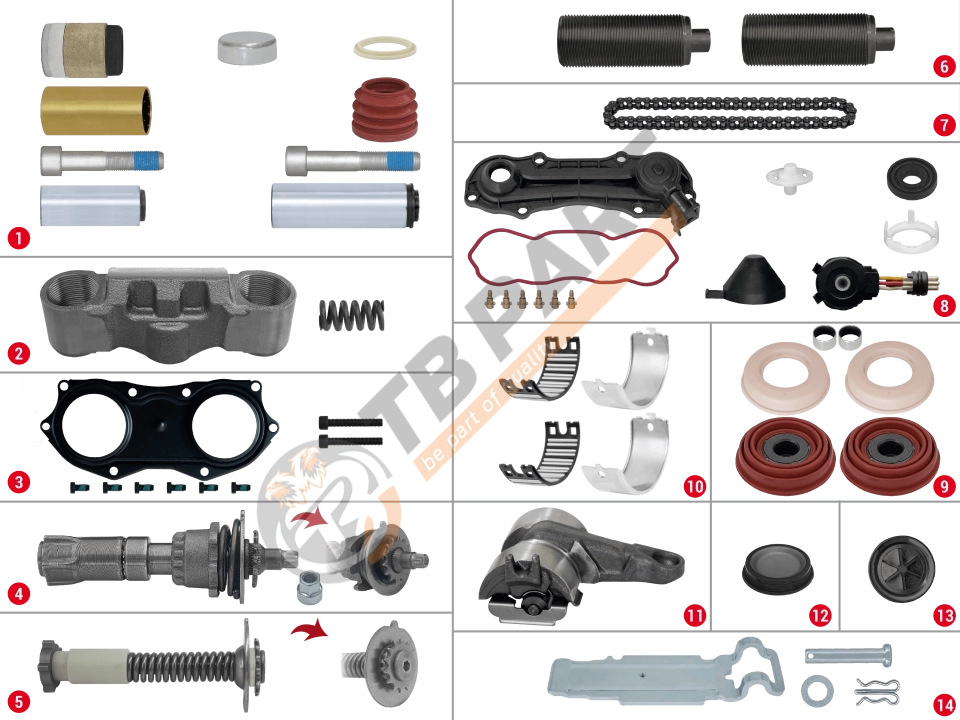 Caliper Complete Repair Set ( SN6 - Mercedes )