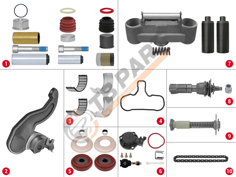 Caliper Complete Repair Set ( Scania - SB7 Radial )