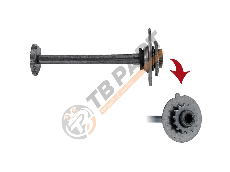 Caliper Adjusting Shaft (without Spring)