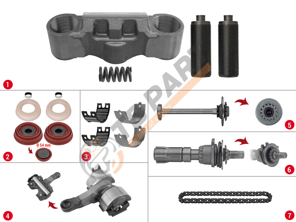 Caliper Complete Mechanism Repair Kit ( ST7 )