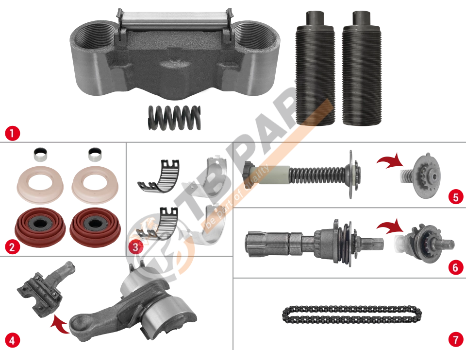 Caliper Complete Mechanism Repair Kit