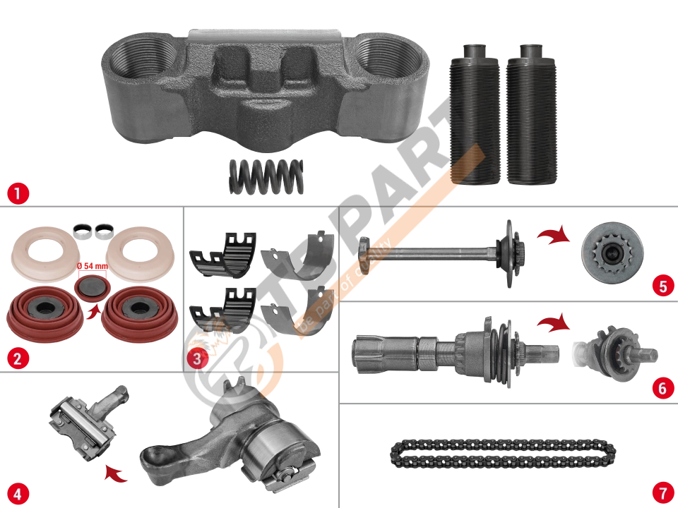 Caliper Complete Mechanism Repair Kit ( SL7/SM7 )