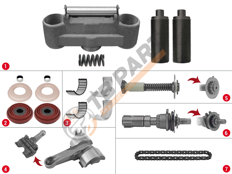 Caliper Complete Mechanism Repair Kit ( SB7 )