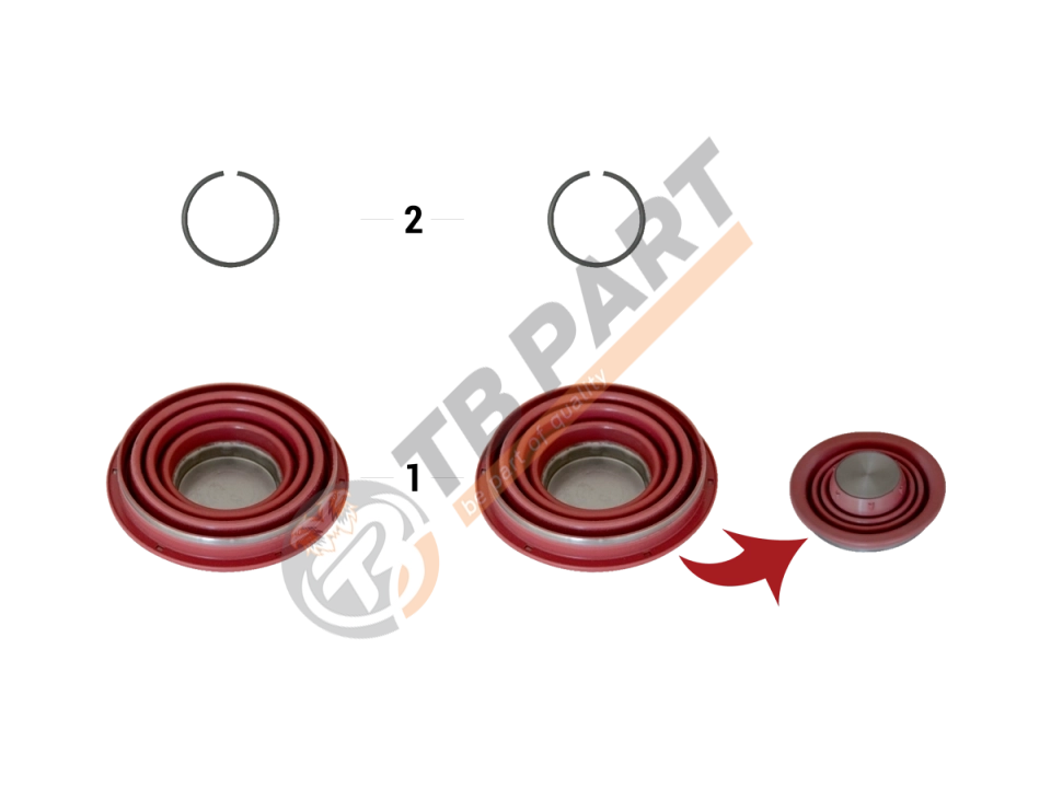 Caliper Piston Tappet & Circlip Repair Kit