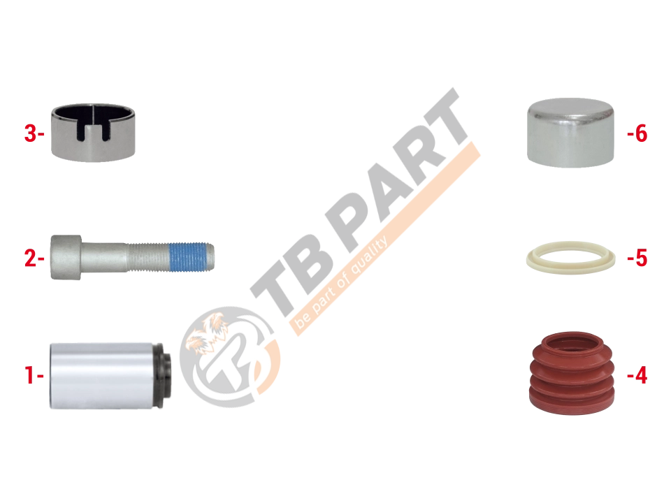 Caliper Guide & Seals Repair Kit