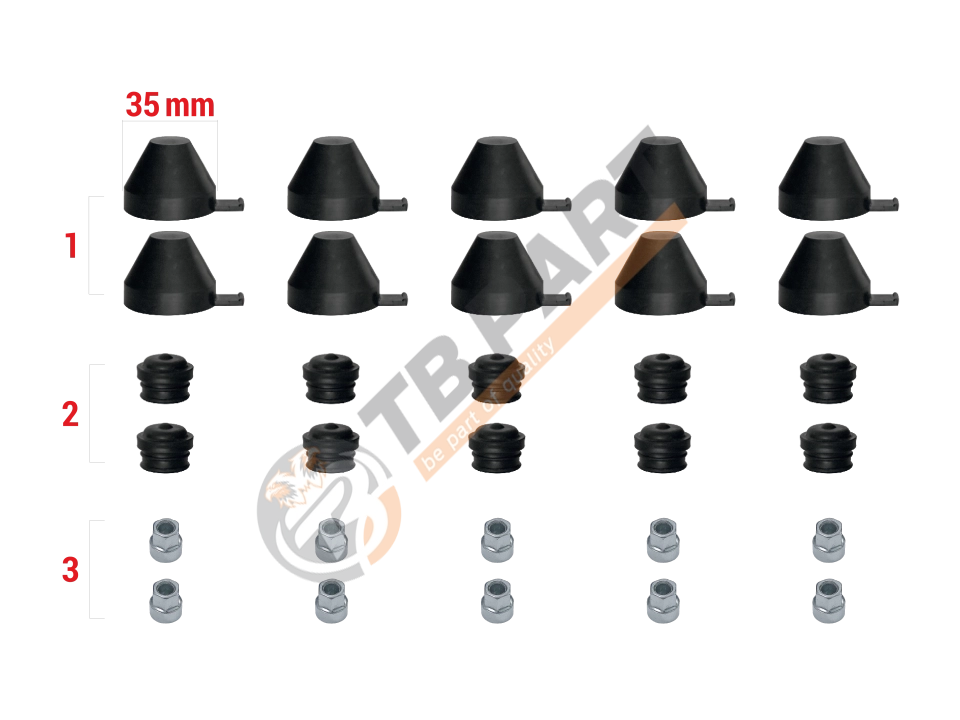 Plastic Cover Cap Kit