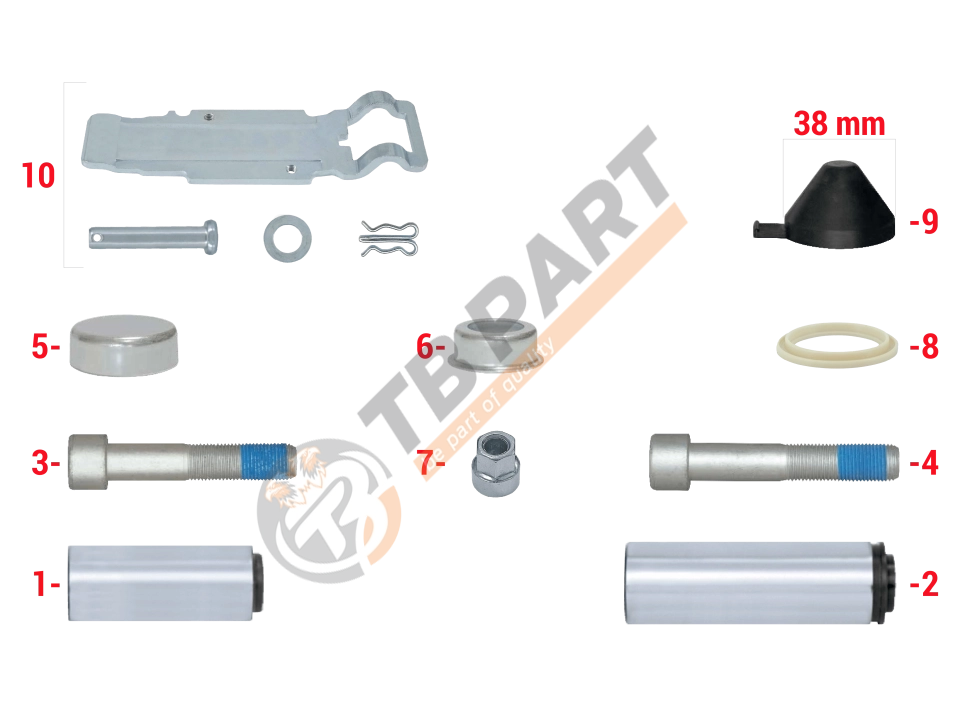Caliper Guides & Cap Repair Kit