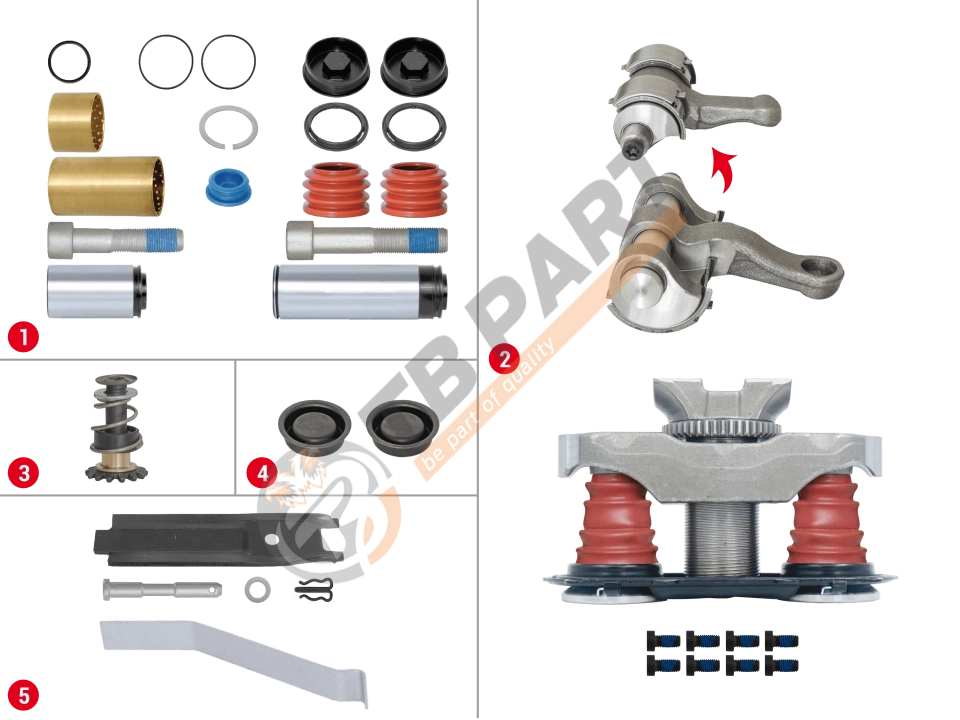 Brake Caliper Pad Repair Kit (Without Pin)