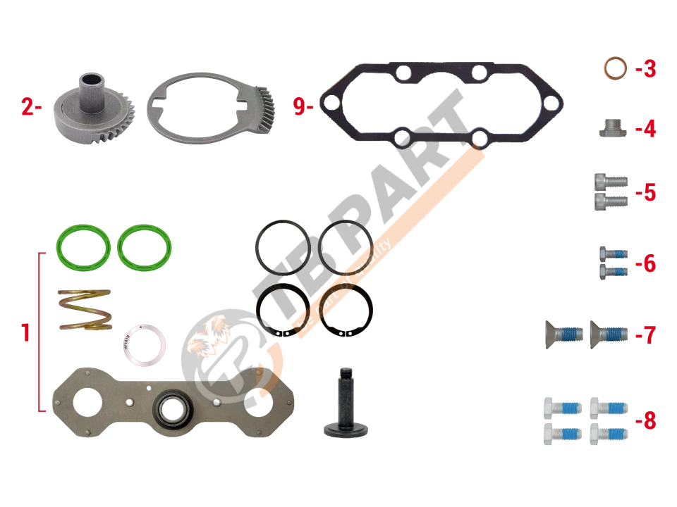 Mechanism Repair Kit (Left)