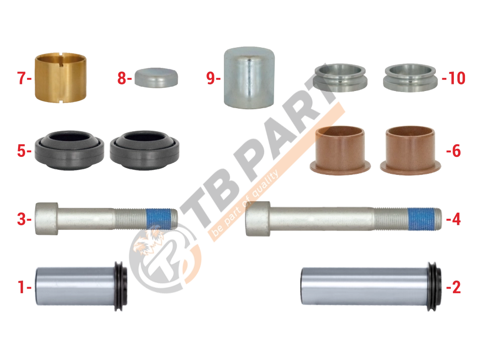 Caliper Guides & Seals Repair Kit
