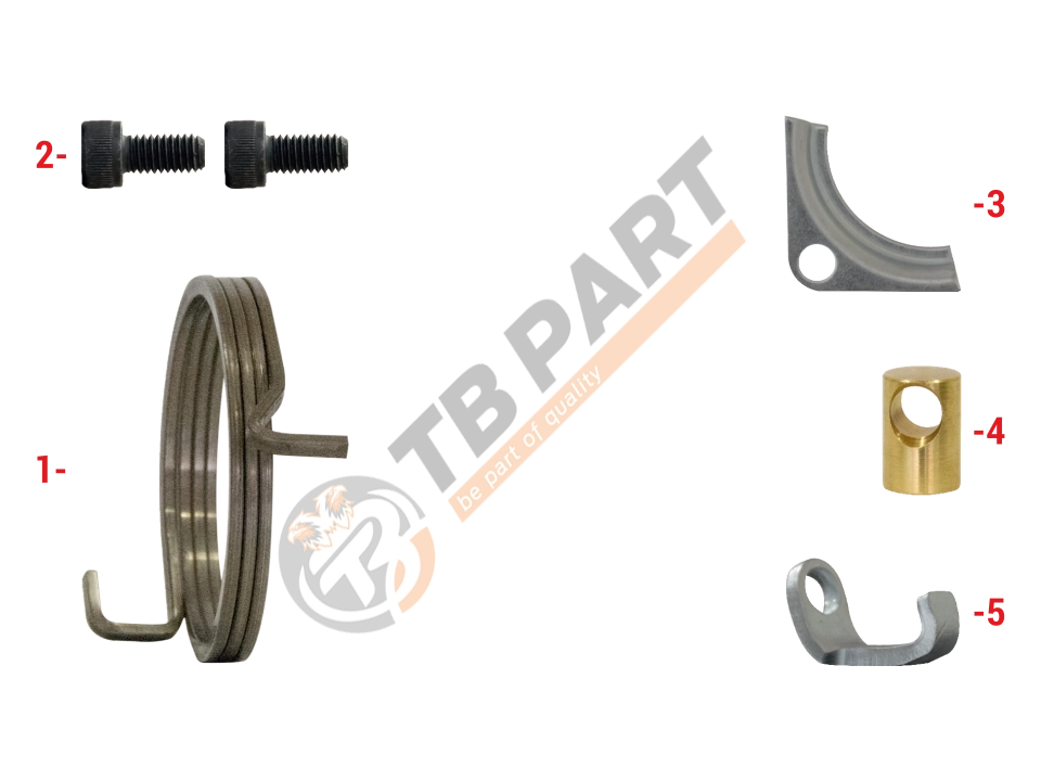 Spring & Retainers Repair Kit (Left)