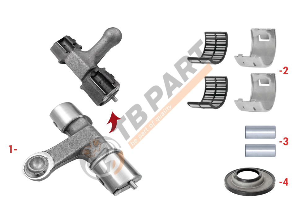 Lever Repair Kit (Axial/Rear - Left)