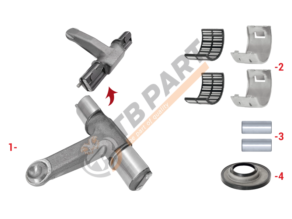 Lever Repair Kit (Radial - Front)