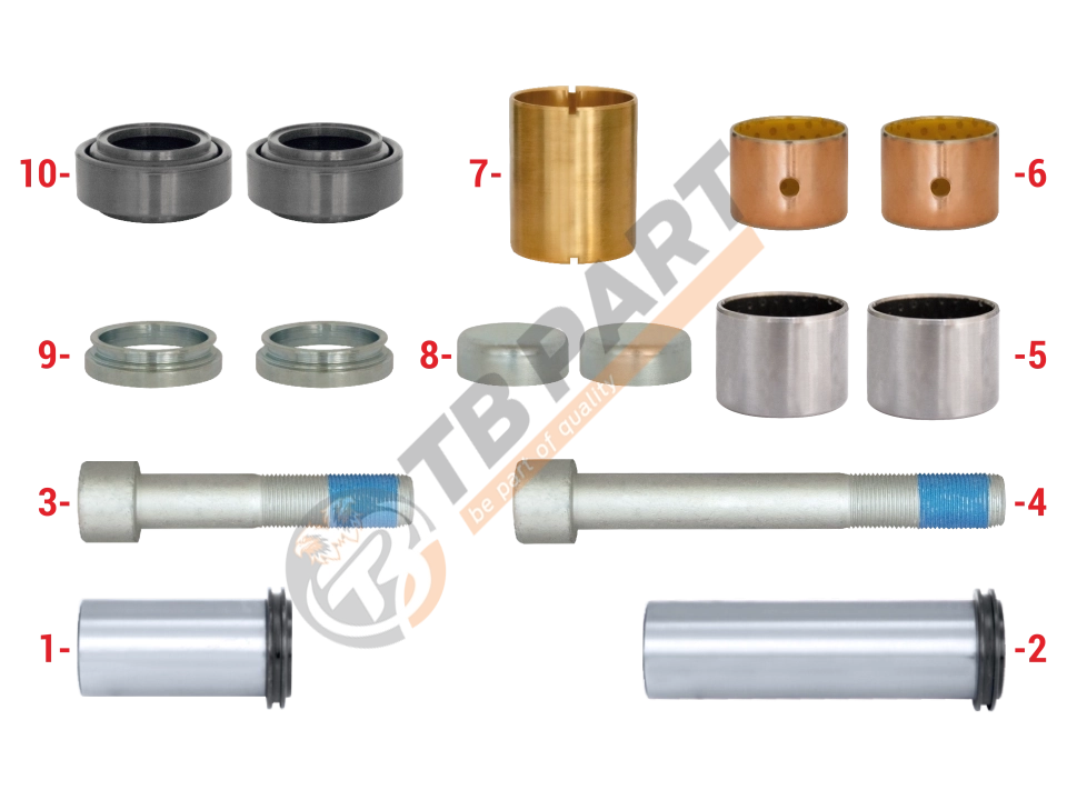 Caliper Guides & Seals Repair Kit