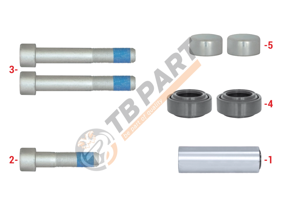 Caliper Guide & Seals Repair Kit