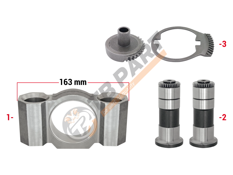 Gear & Bridge Assembly Kit (Right)