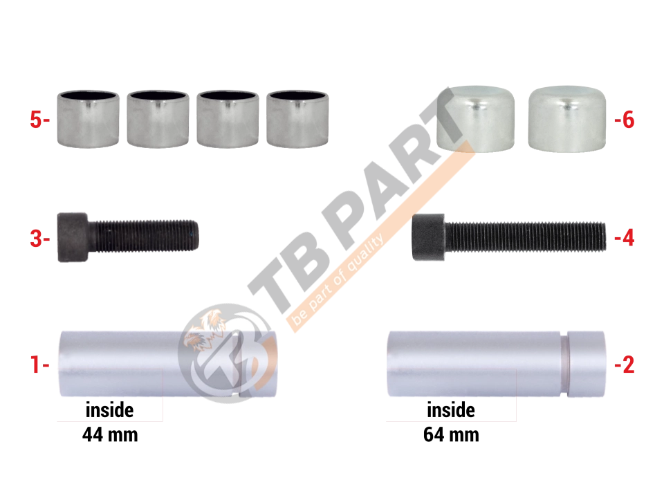 Caliper Guides Repair Kit