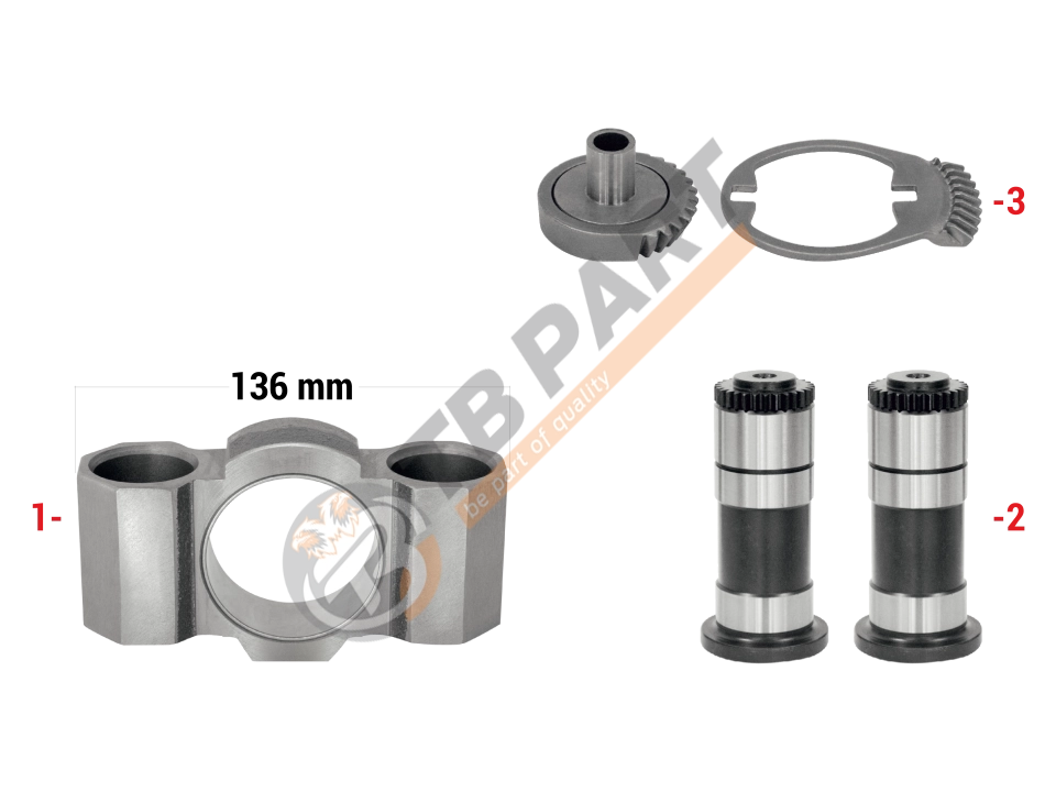 Gear & Bridge Assembly Kit (Left)