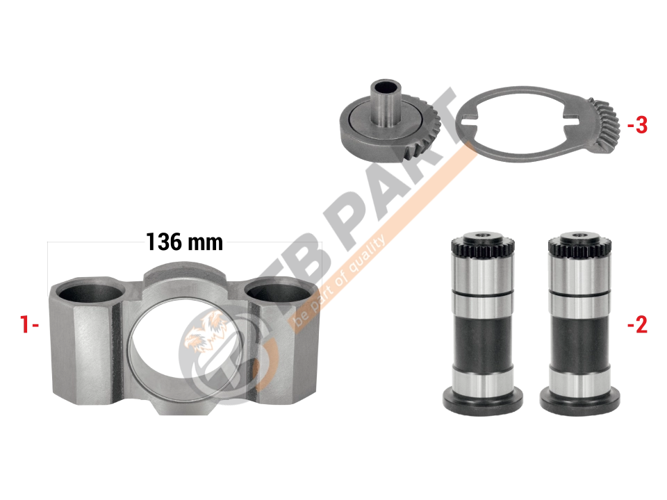 Gear & Bridge Assembly Kit (Right)