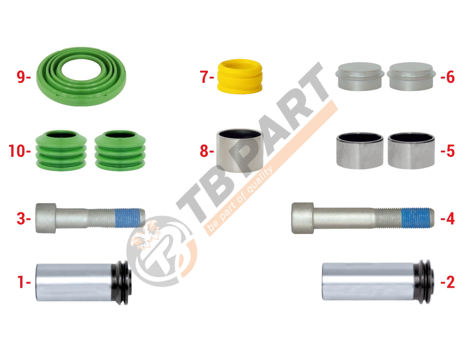 Caliper Guides & Seals Repair Kit (OTOKAR Sultan)
