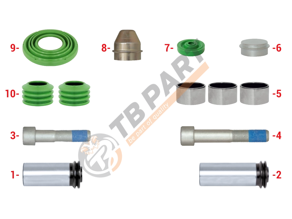 Caliper Guides & Seals Repair Kit (12.110 Man)