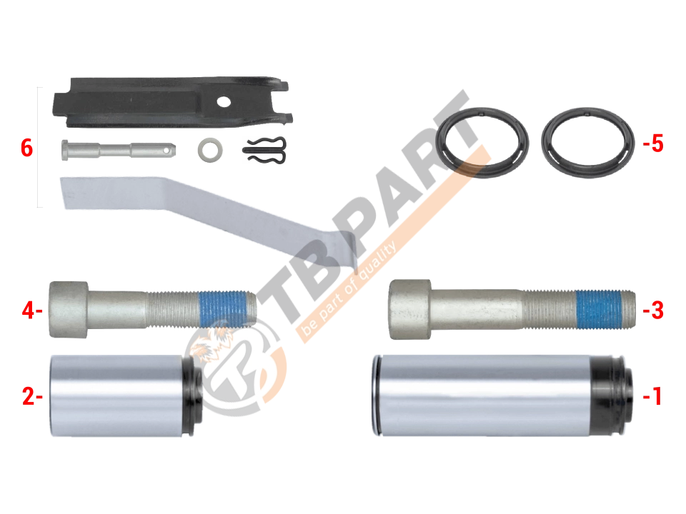 Caliper Guides & Pad Retainer Repair Kit