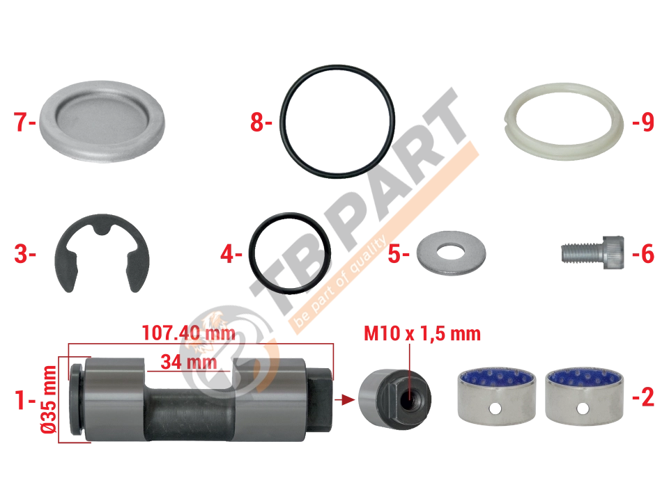 Caliper Hand Brake Repair Kit
