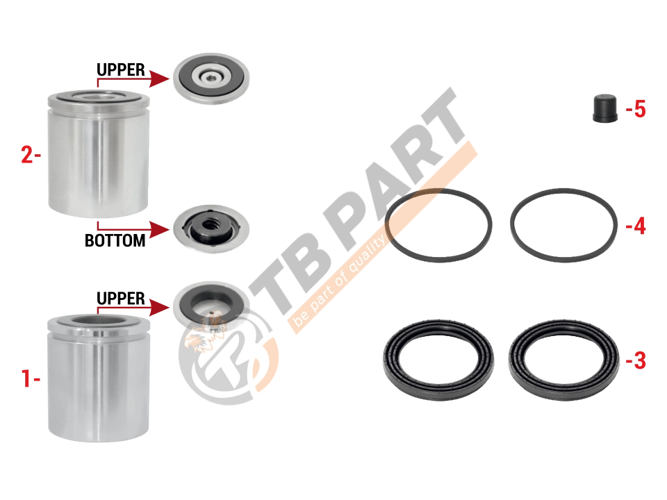 Caliper Piston & Seal Kit